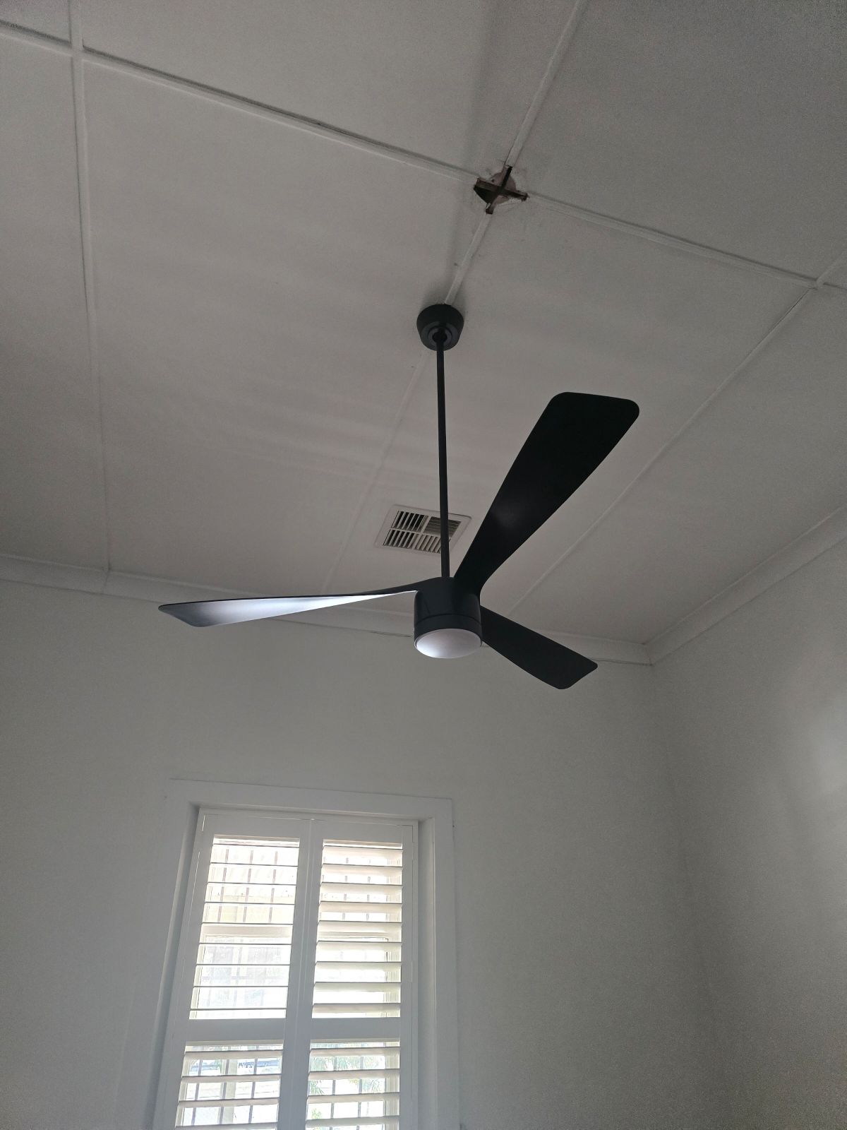 Ceiling fan installation