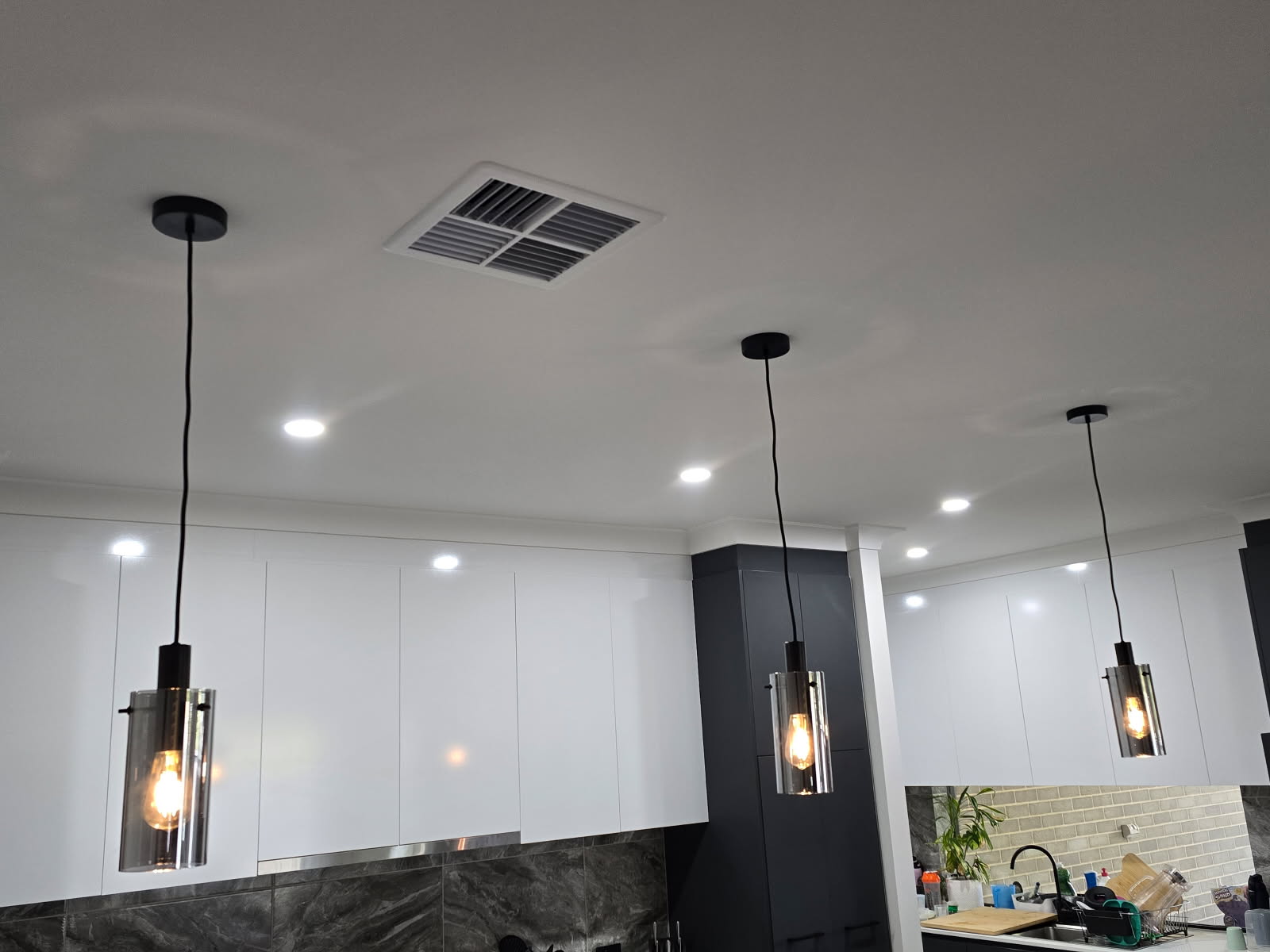 LED lighting install